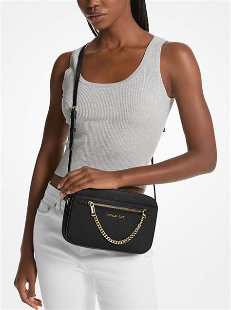 michael kors jet set extra large|michael kors large saffiano crossbody.